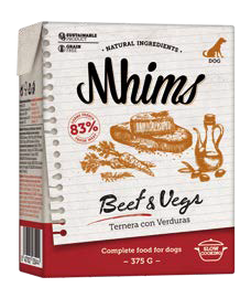 Mhims - Beef and vegs. Alimentation humide pour chiens