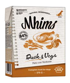 Mhims - Duck and vegs. Alimentation humide pour chiens