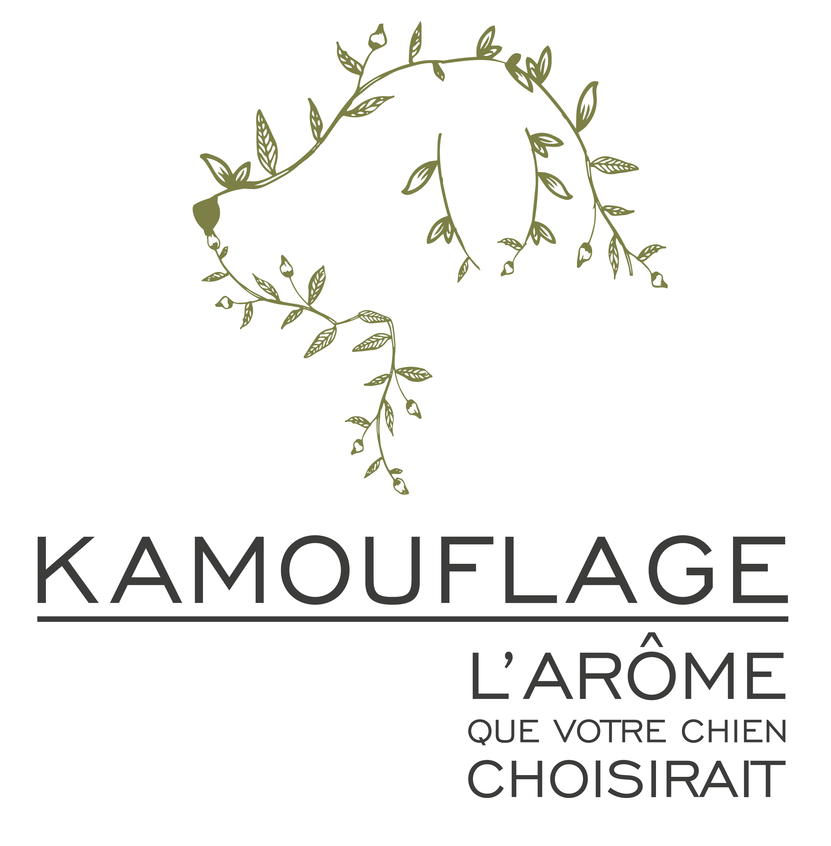 Logo Kamouflage Shampooing Kamouflage Parfum Kamouflage 100% naturel pour chiens